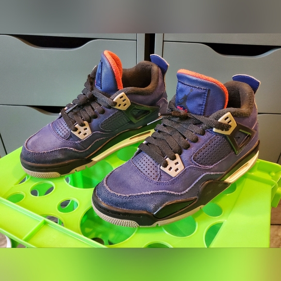 AIR JORDAN 4 Retro WNTR GS ☆ Loyal Blue ☆ WINTERIZED ☆ 4 Youth or 5.5 Wmns ☆ EUC - Picture 4 of 11